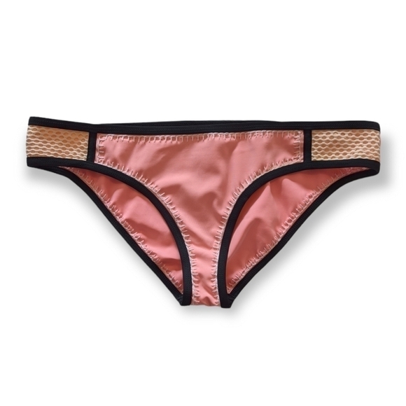 Bar III Stitched Bikini Bottoms - Salmon Pink - L - Picture 1 of 4